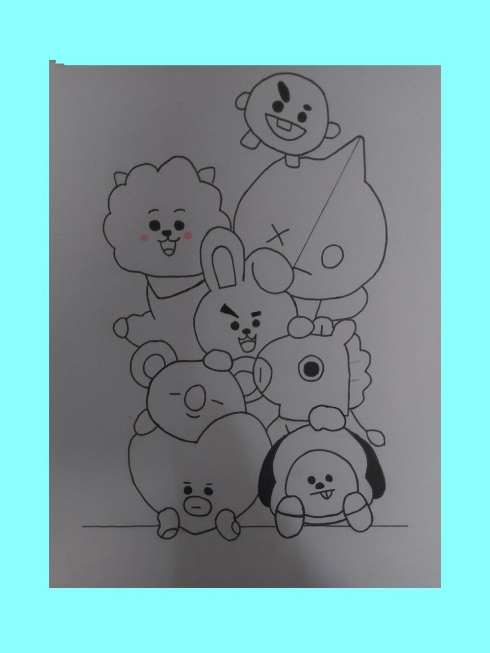 BT21可爱简笔画图片