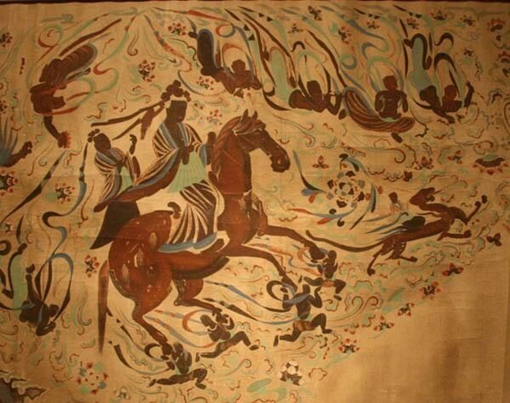 唐朝敦煌壁画服饰剖析 166飞天造型剖析:在唐朝时期,飞天造型的基础