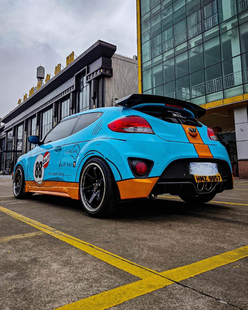 现代飞思 | 海湾石油涂装.