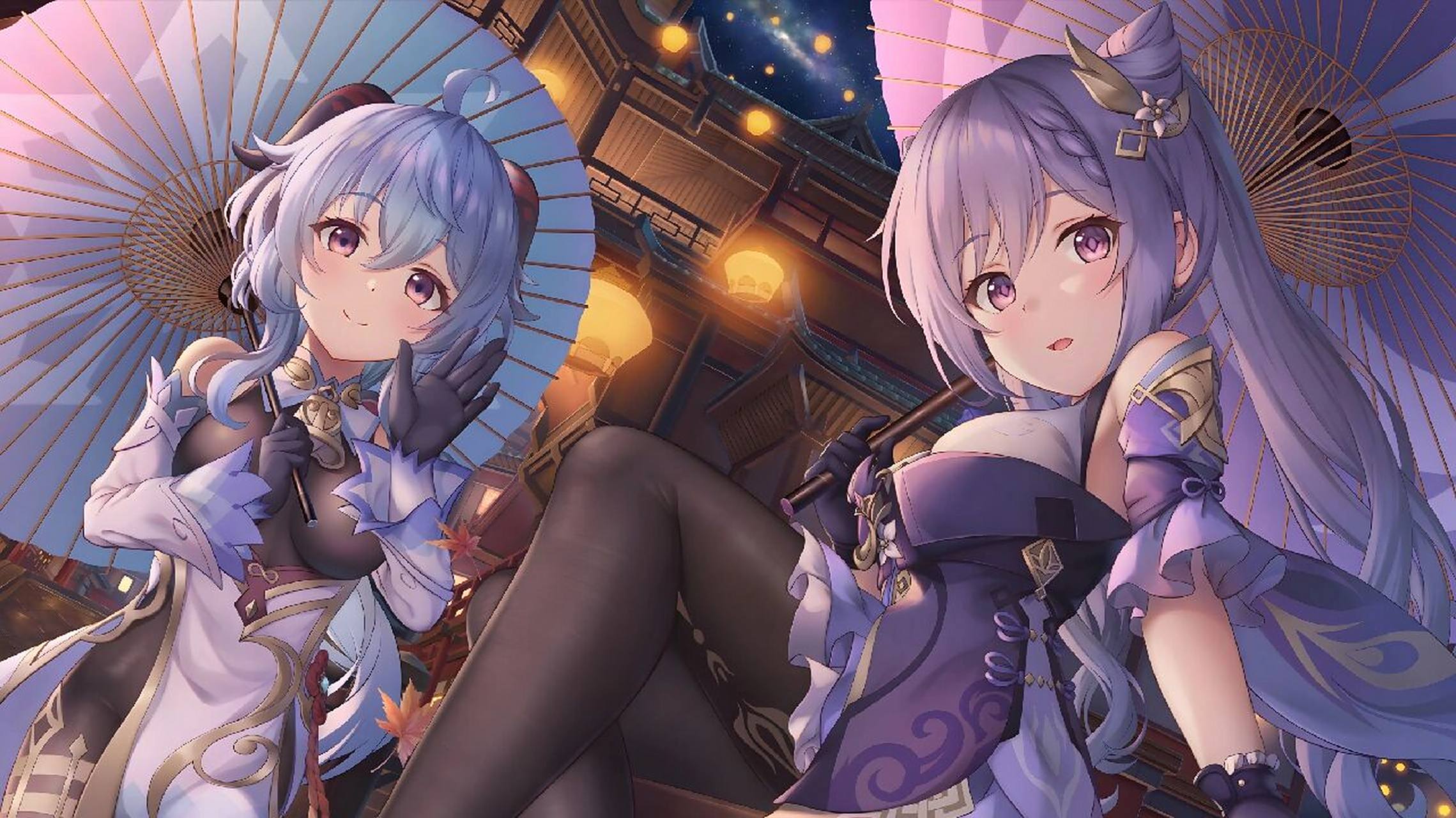 原神|刻晴,雷电影,宵宫双人组高清壁纸 不知道有没有人跟我一样,喜欢