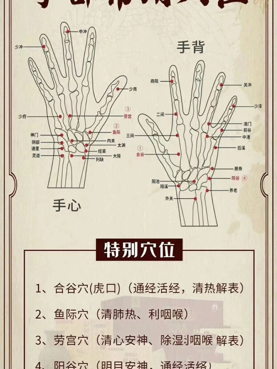 手部常用穴位图解& 拍手养生操 【养生知识搬运工】搜罗全网 感兴趣的