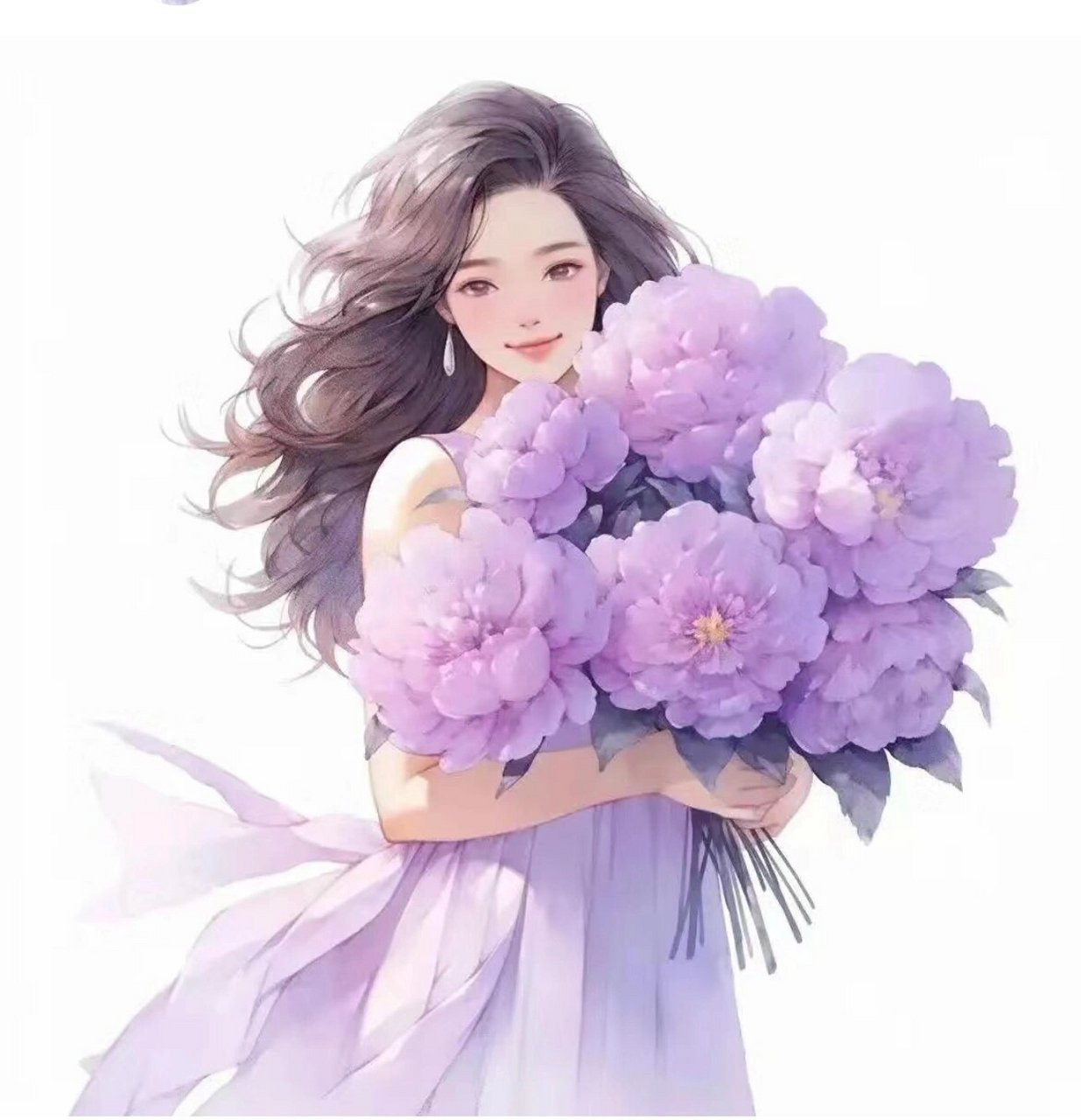 紫色图片,花店老板御用头像 #西安# #培训# #插花# #头像# #微信头像