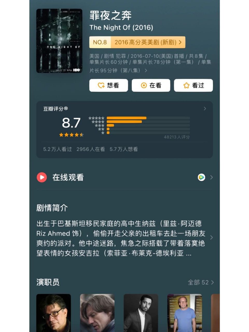 感谢hbo,这部剧我先干为敬 《罪夜之奔》迷你剧,犯罪类.