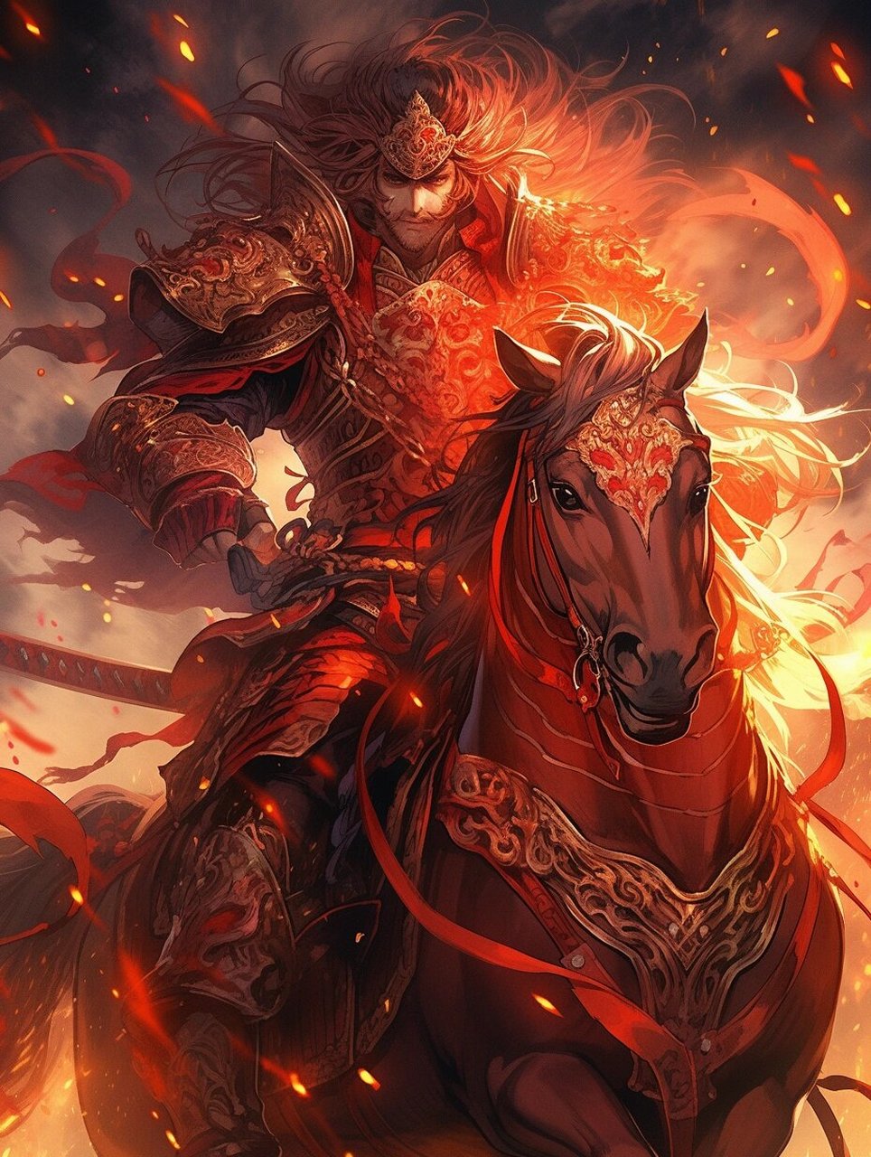 人中吕布,马中赤兔 "那马浑身上下,火炭般赤,无半根杂毛;从头至尾,长