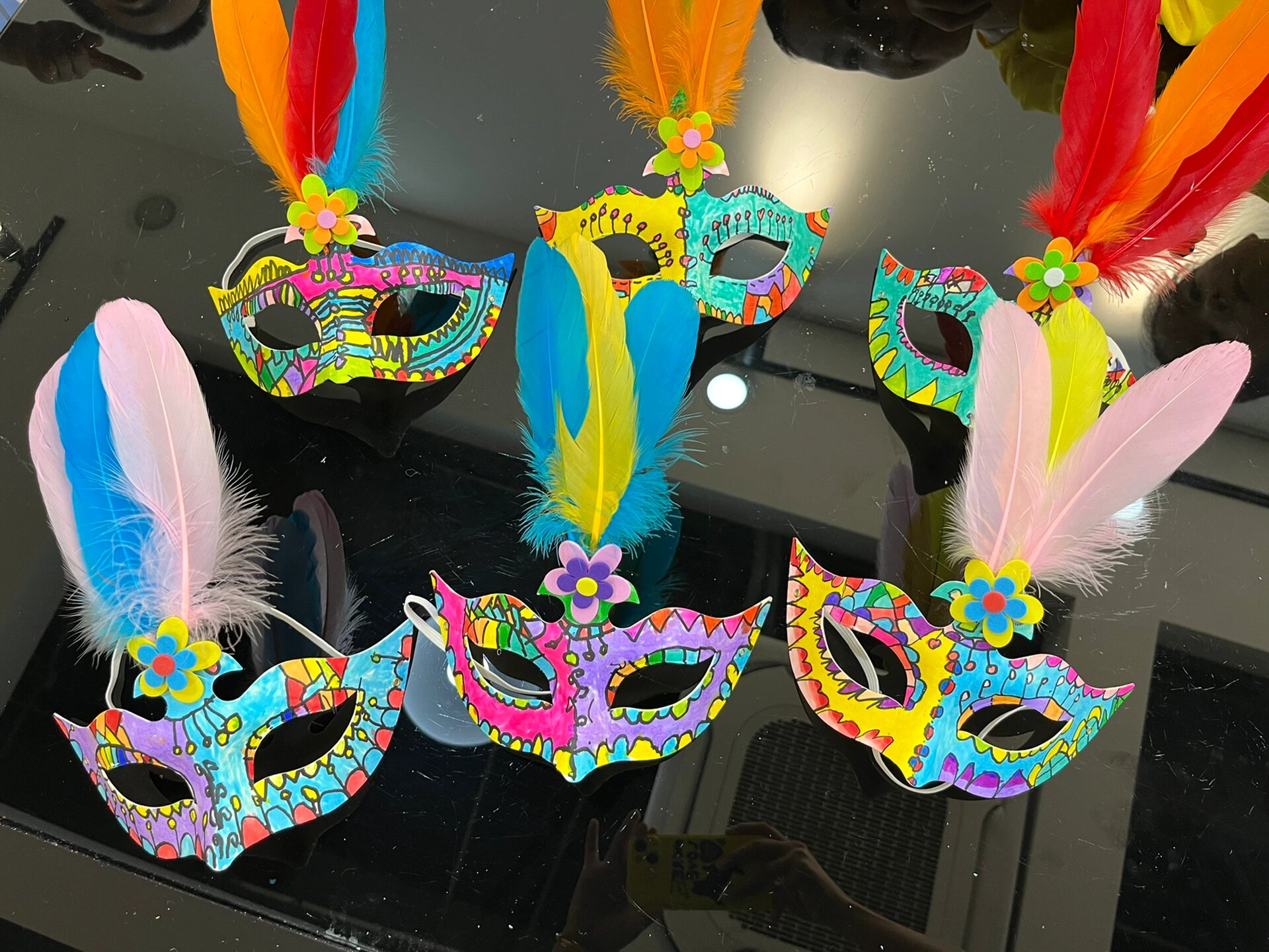 《面具》创意儿童画