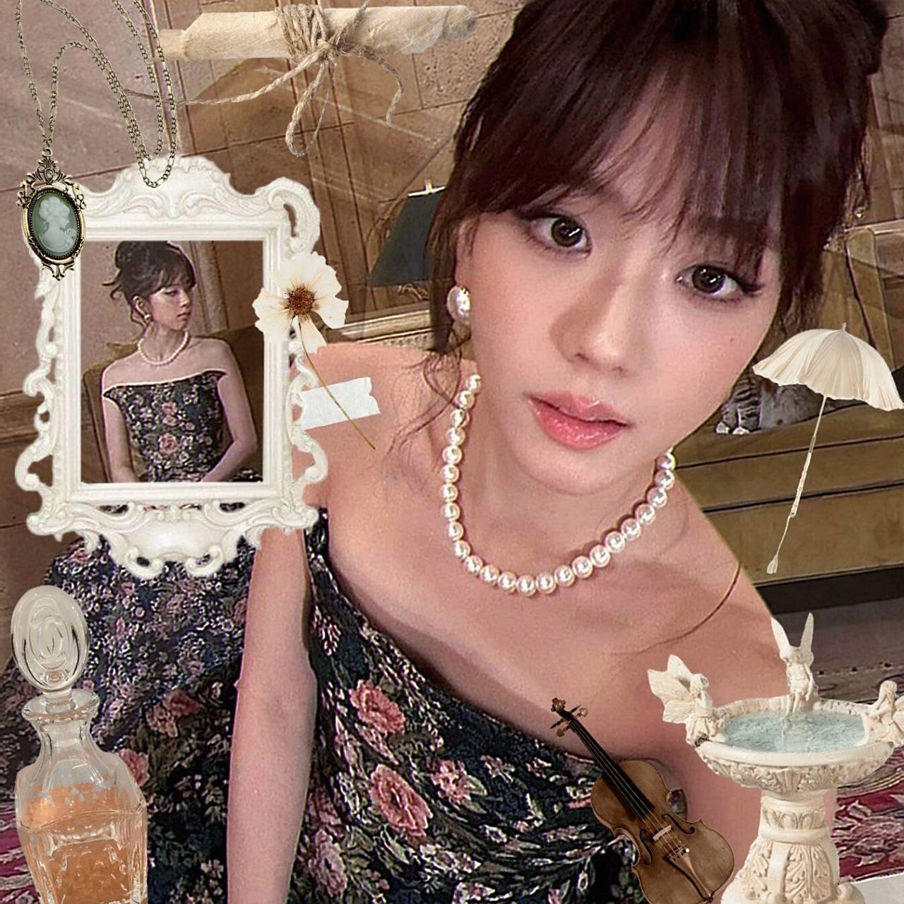 93【金智秀jisoo】flower复古风头像