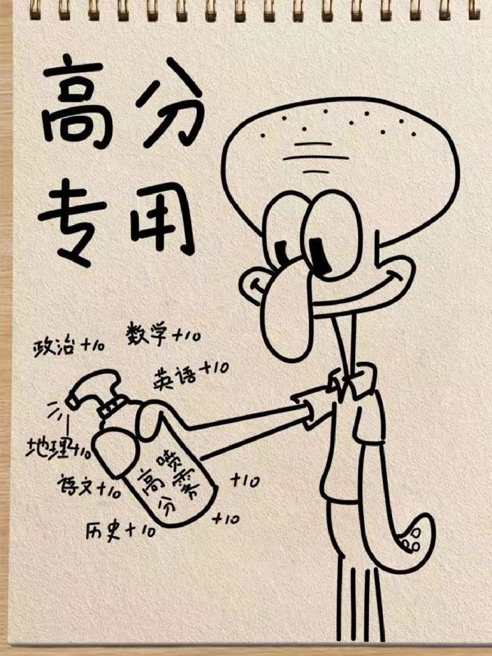 章鱼哥派大星简笔画合集