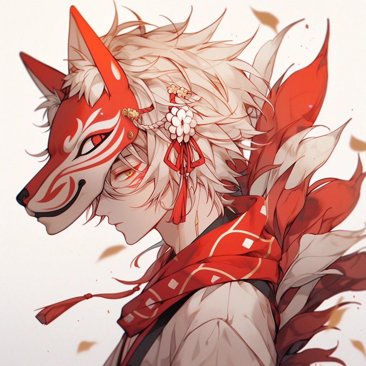 嘘——是魔法还是诅咒~狐狸面具男生头像第二弹登场!