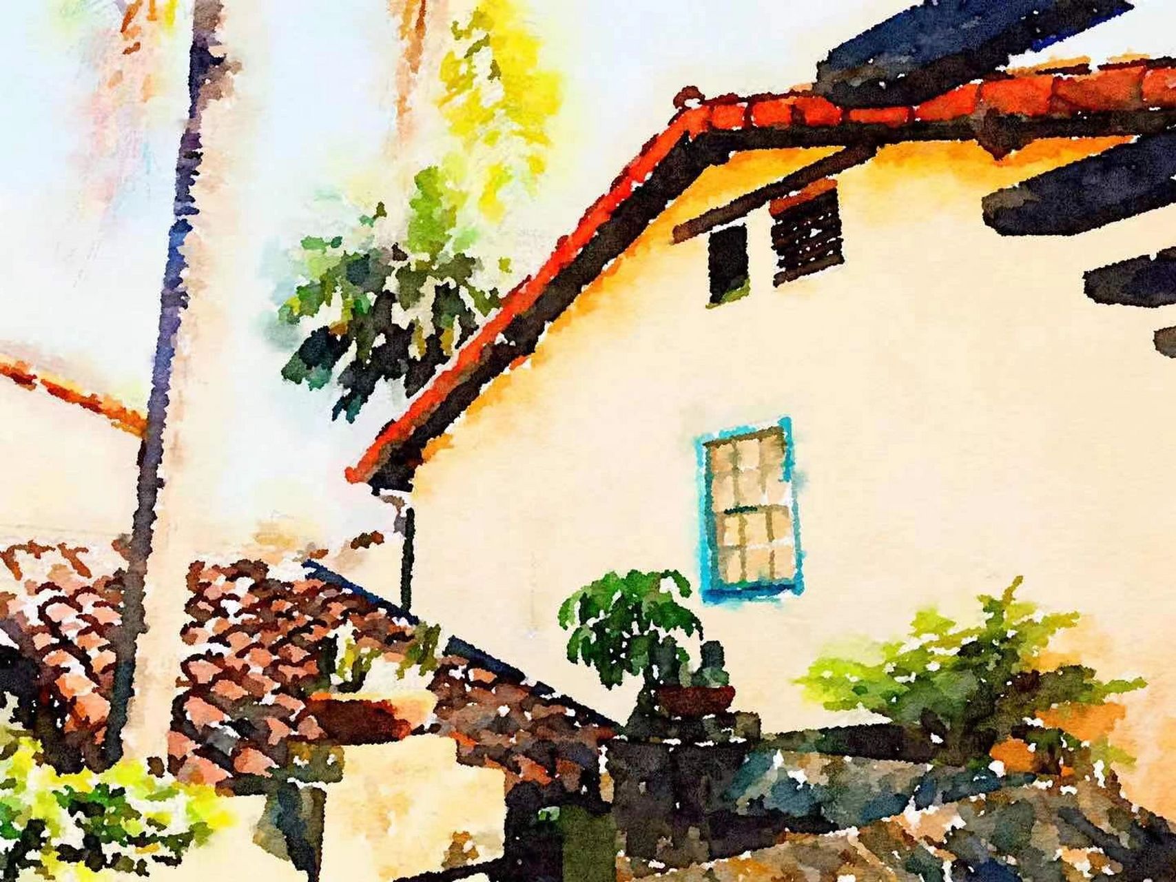 发现了一款很好用的照片转水彩app 叫waterlogue,很适合给风景图片加