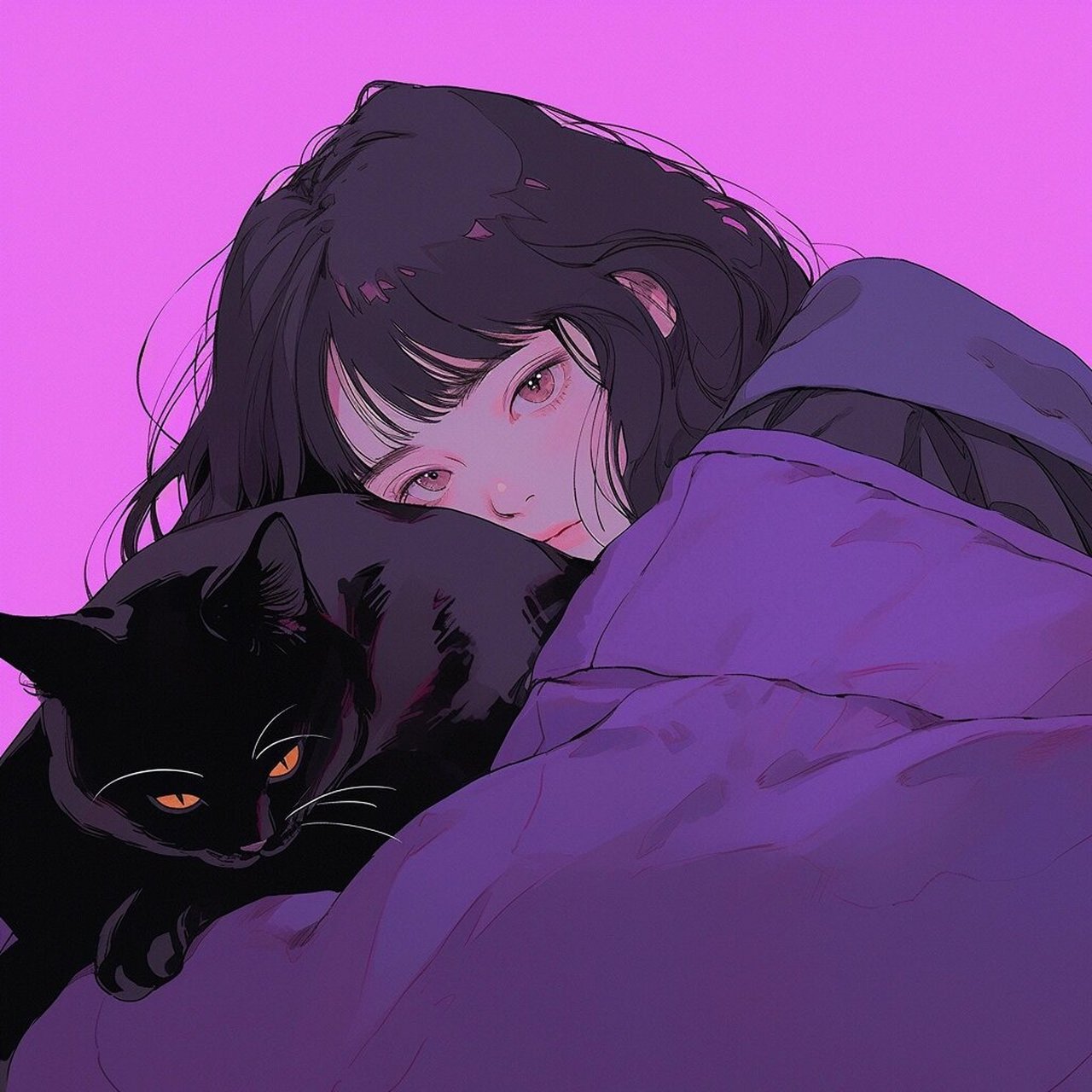 女生头像|神秘黑与高贵紫绝配