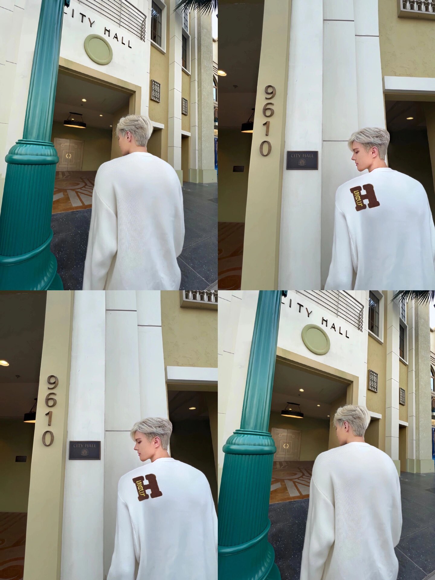 奶白色发色超级显白