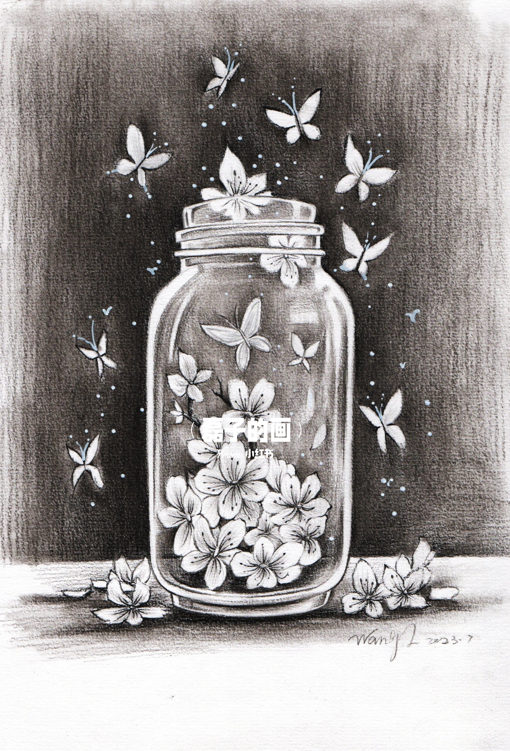 唯美简单素描画四个步骤搞定!