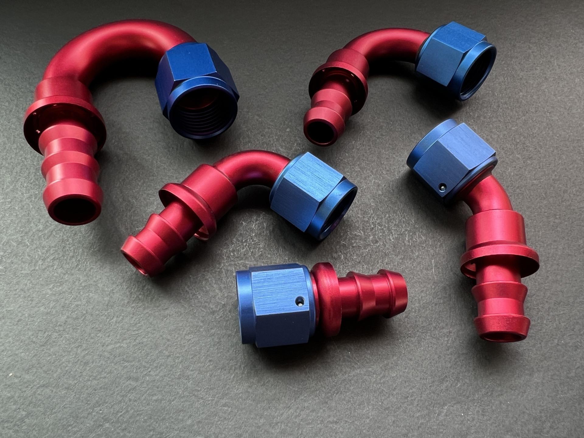 宝塔型an油管接头.规格有an4/an6/an8/an10/an12,铝合金材质,防渗防漏