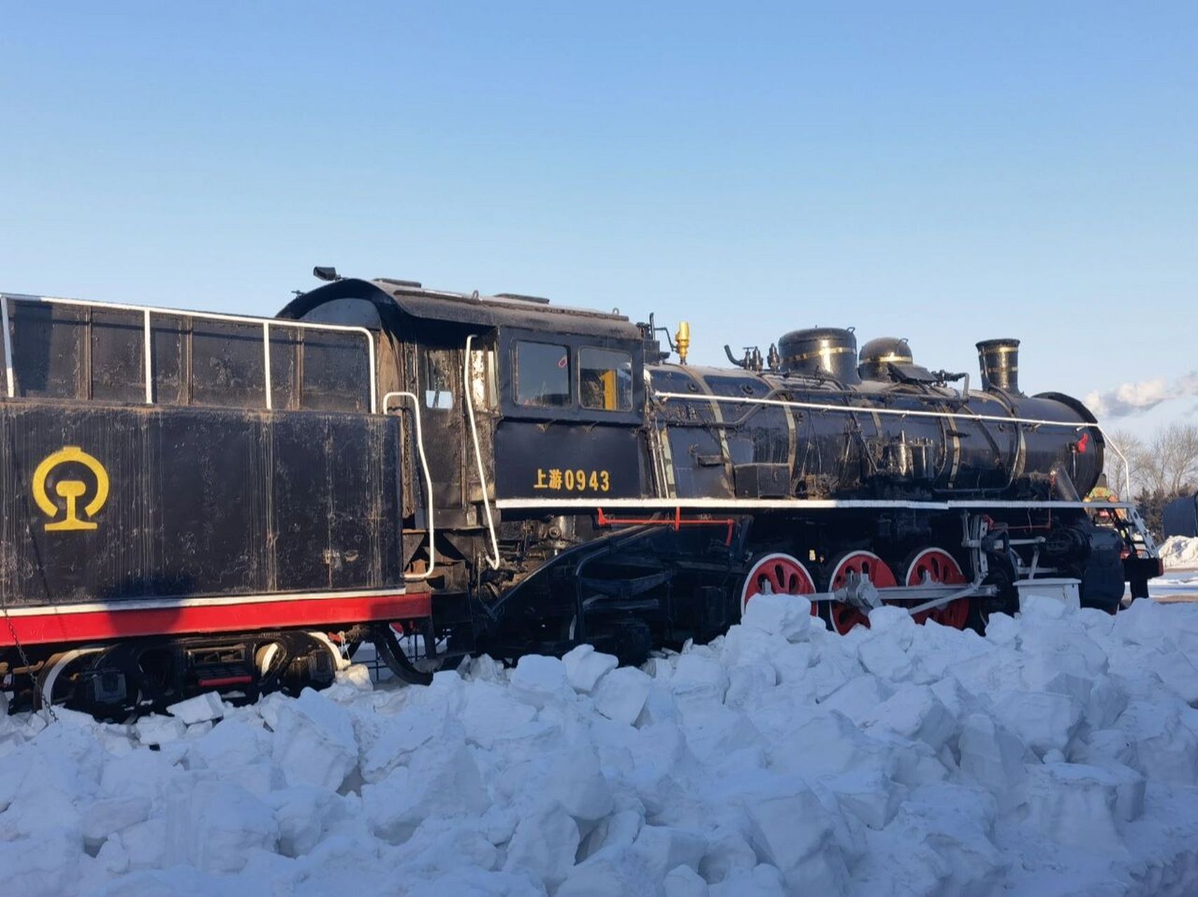 白城大安北机车陈列馆,火车迷不可错过 高德和百度app上不知为啥都搜