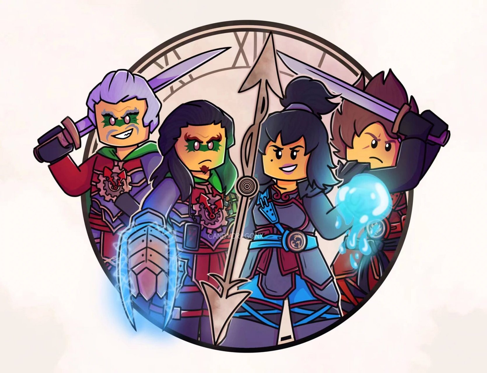 幻影忍者角色合照 刚搬的,还热乎着,不可二转二改商用壁纸         转