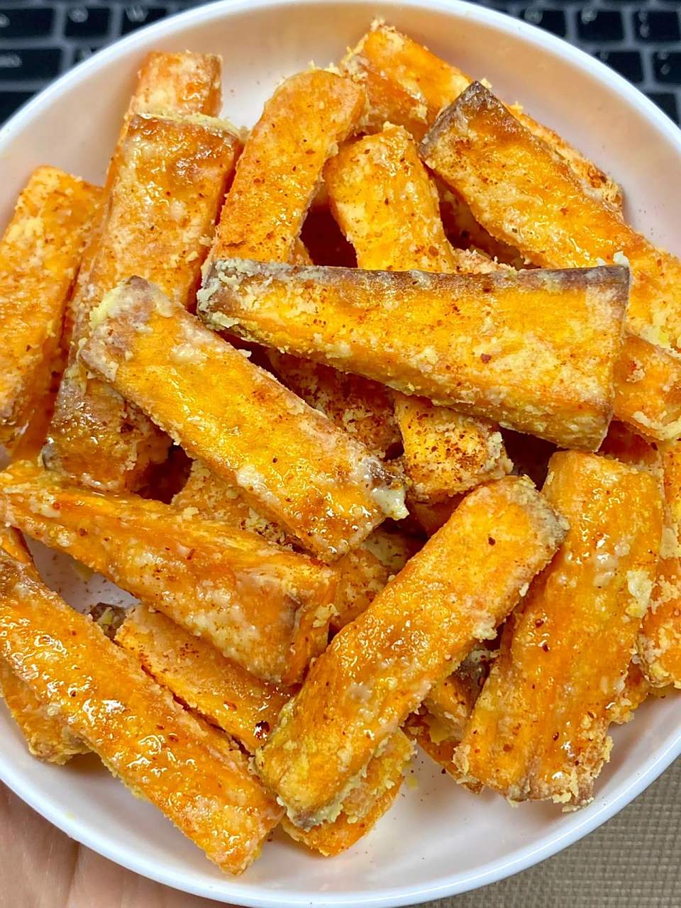 甘梅地瓜条…安排了!        超级好吃,嘎嘣脆巨巨好吃!