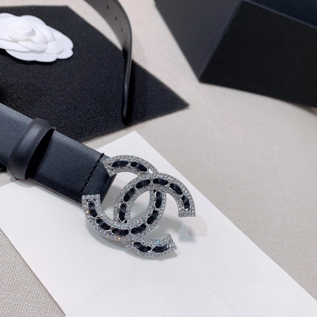 chanel经典款腰带集合 新品 香奈儿经典小牛皮腰带 78 小牛皮带身