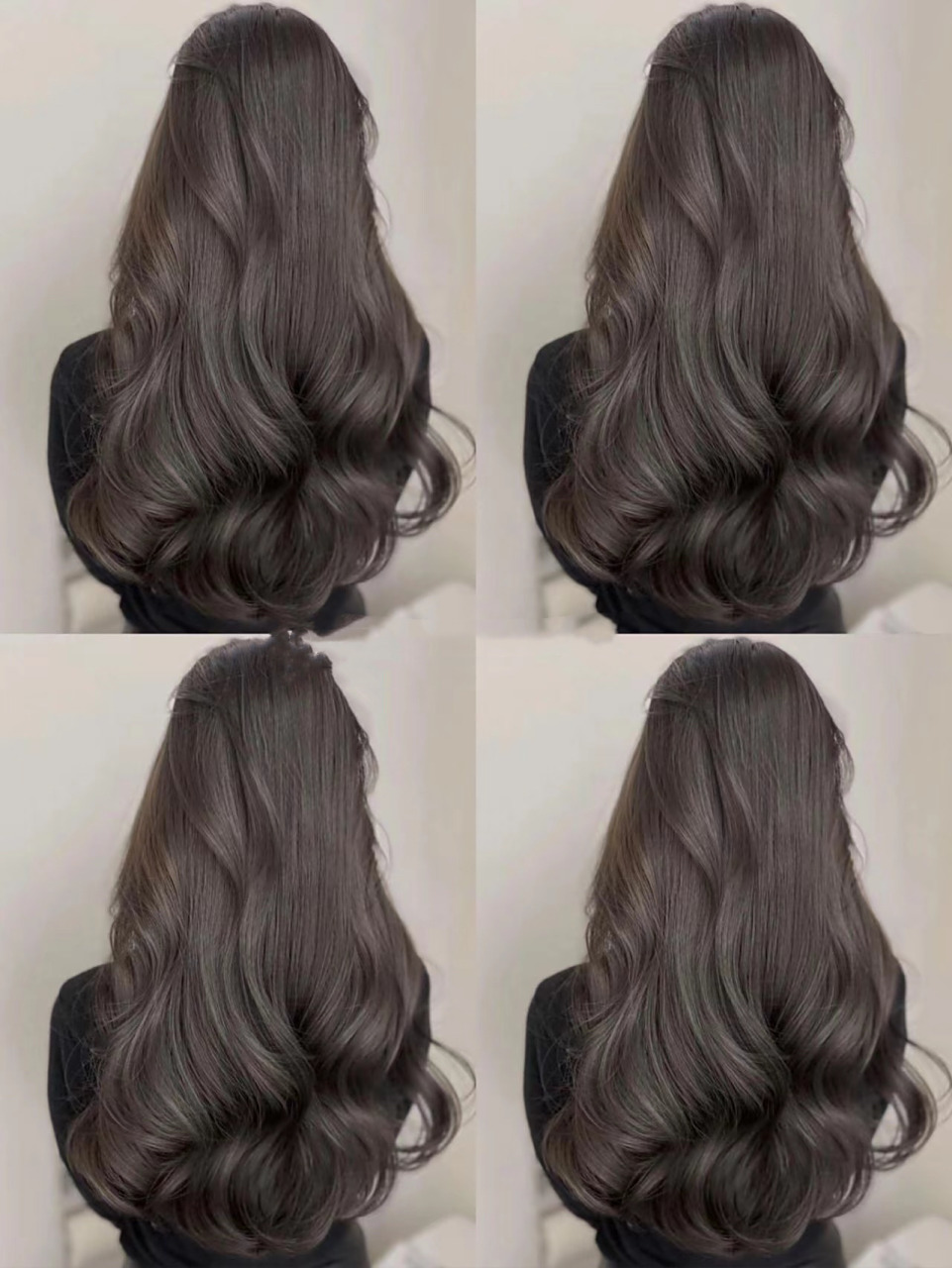 最火97灰棕色～太显白啦 96高级感的奶茶灰棕 色 9999怕头发