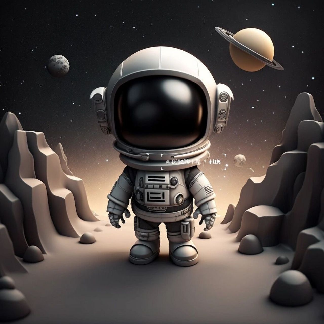 q版宇航员|我曾踏月归来 愿枕星河入梦