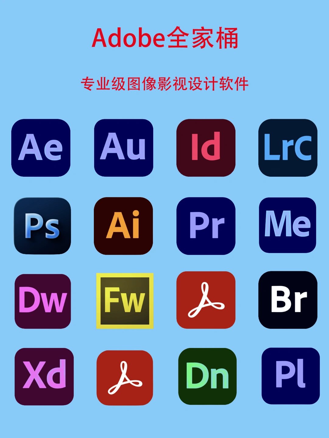 adobe软件全家桶介绍