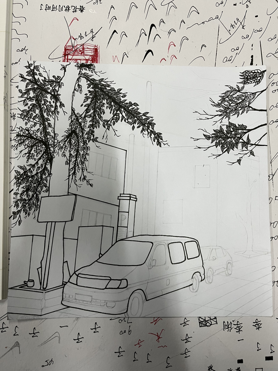 平面构成作业风景图片