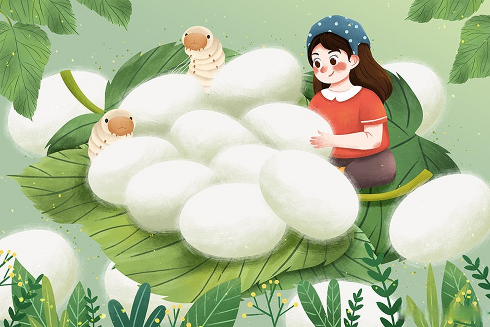 祈蚕节【节令诗】 20230525  紫红桑葚蚕眠后,去岁缫车俱足新.