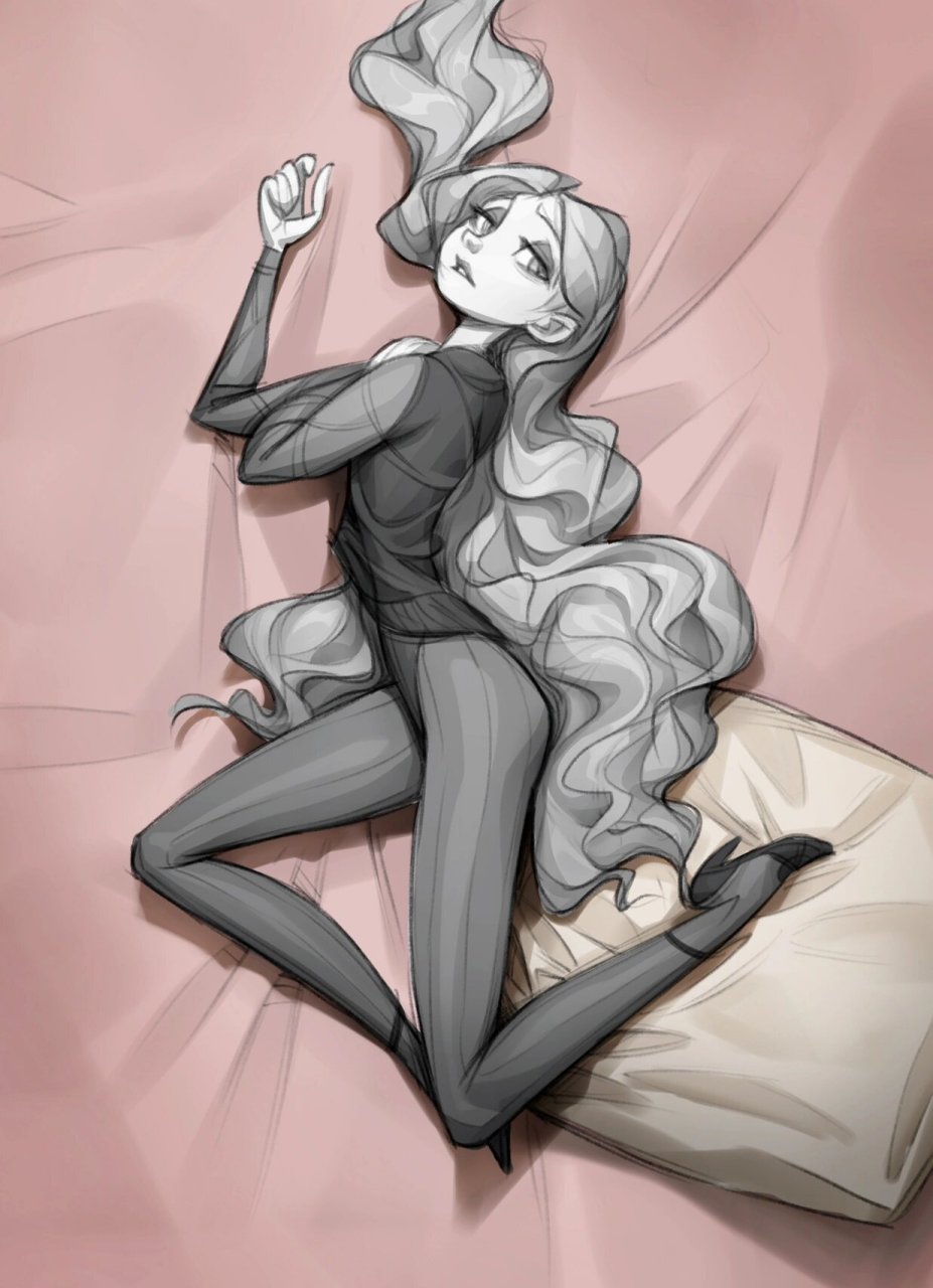 美式卡通漫画美女角色速写练习 以往作品