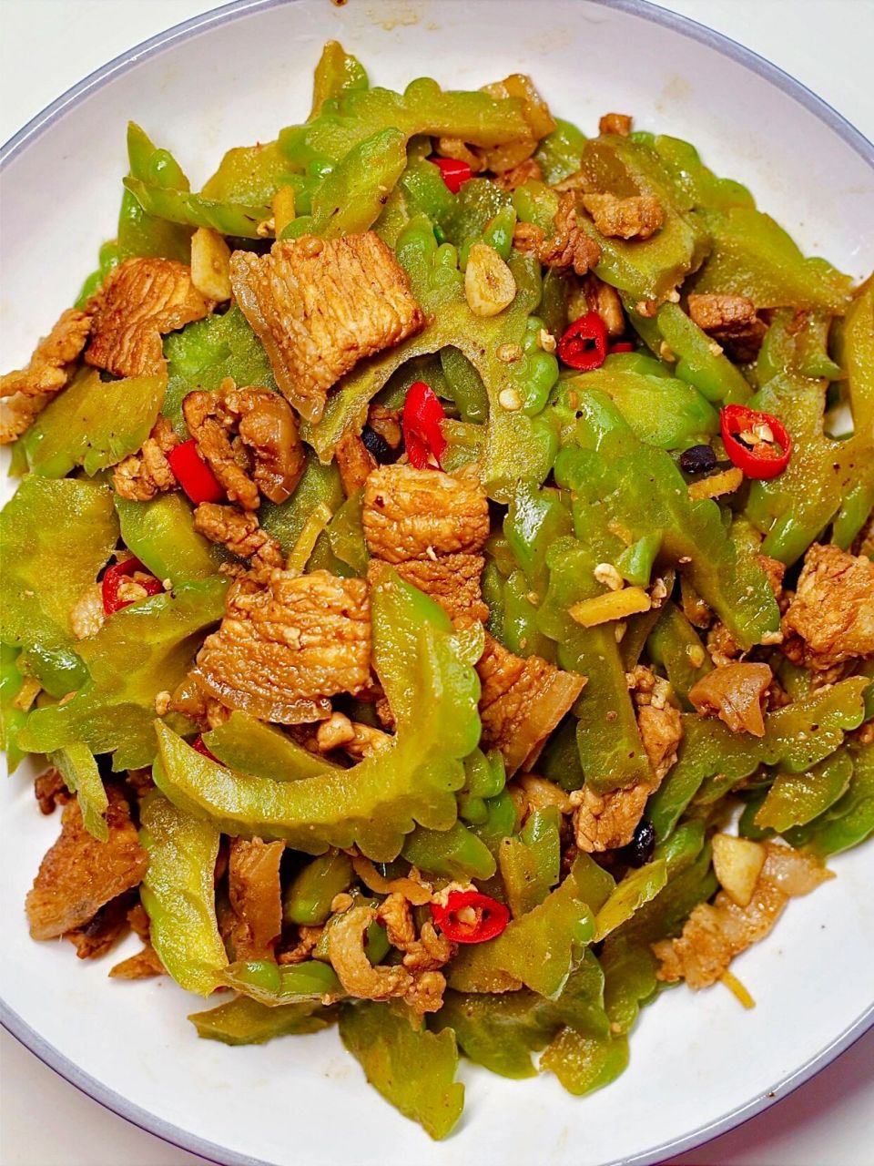 一人食～9215苦瓜炒肉怎么做不苦?