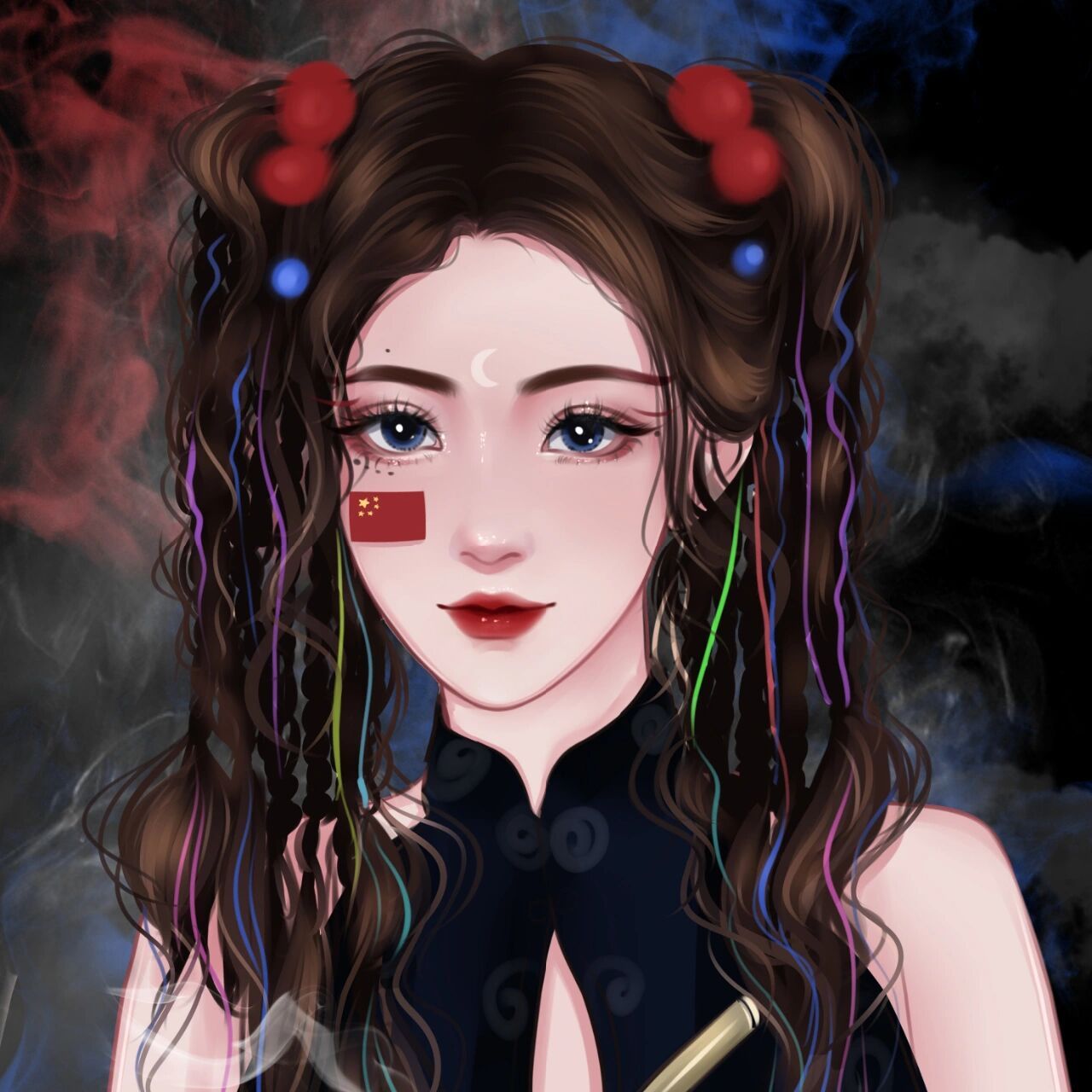 女神可爱御姐真人转手绘动漫画头像 画头像定制漫画q版可爱手绘简笔