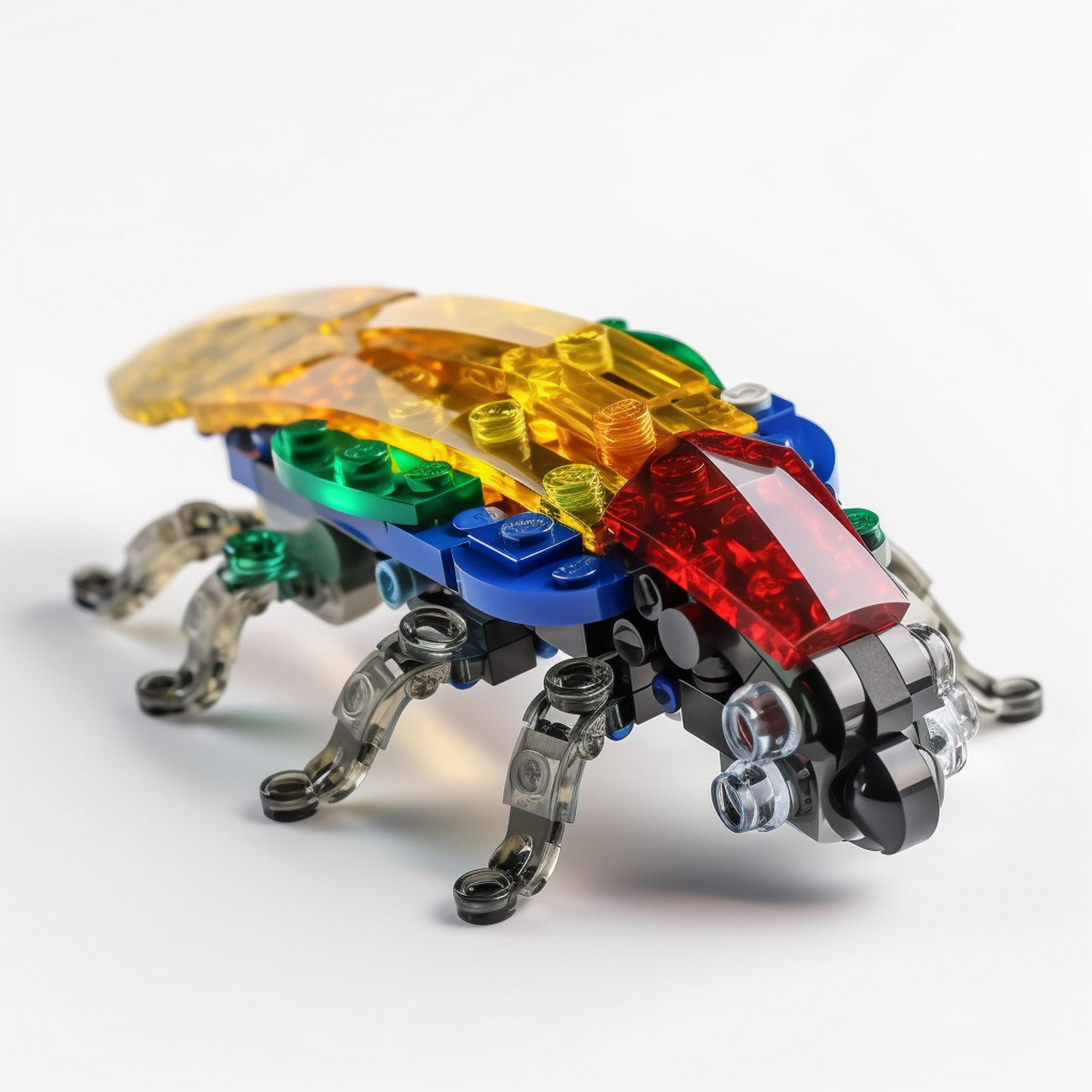 midjourney | 乐高昆虫系列 记得儿时,有位同学家里有很多乐高 那时候