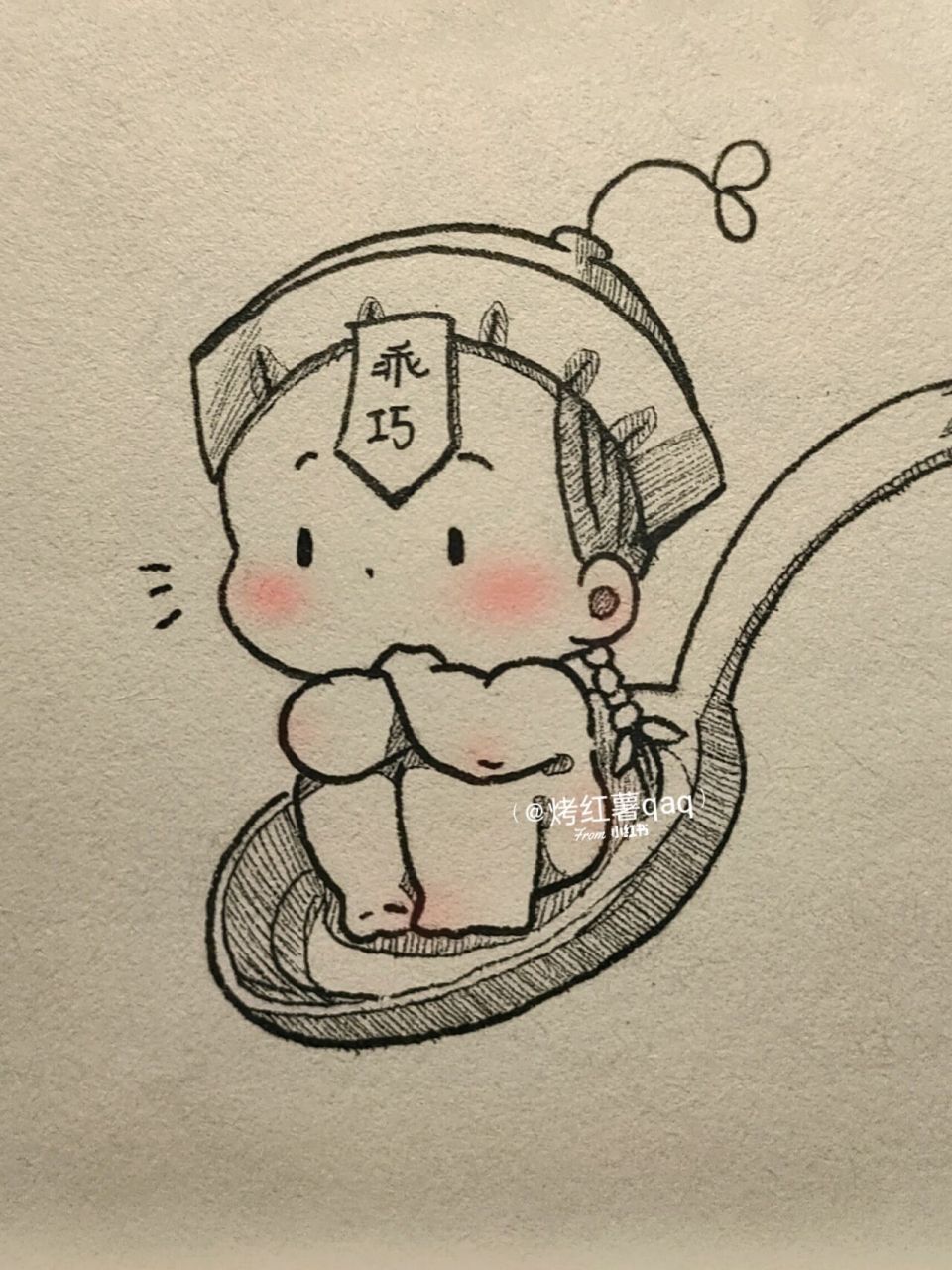 简笔画# #手绘# #小僵尸# #教你画# #可爱# #绘画临摹# #零基础学