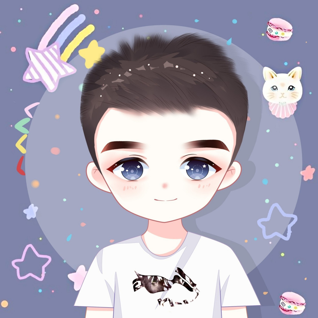 换上让你更阳光帅气哦 96阳光帅气的卡通男生手绘头像,换上让你变得