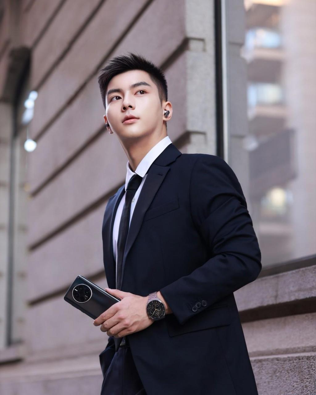 华为 huawei 选的男模特,真正的中国模特脸蛋,好看.