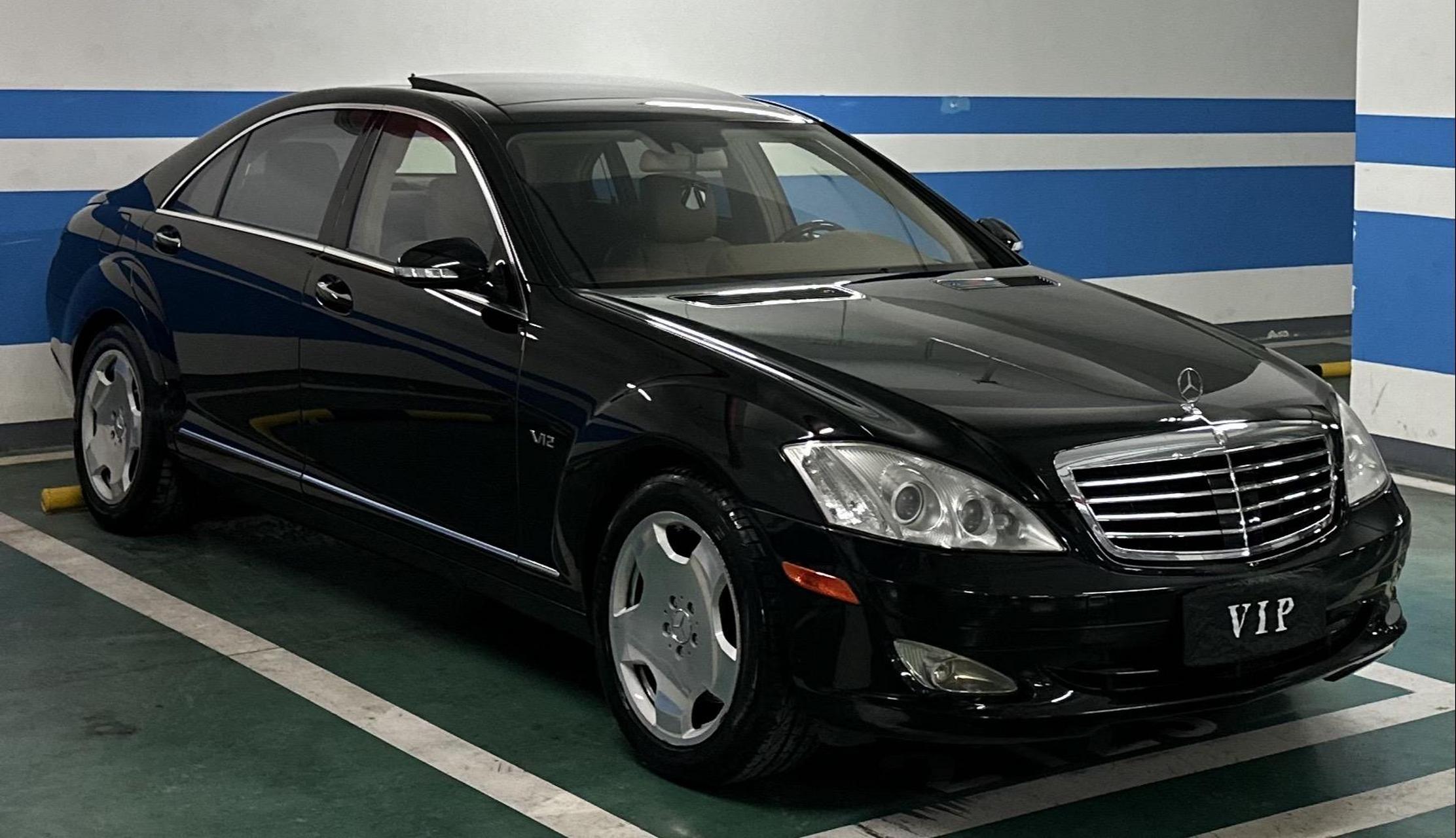 真正的benz s600 v型12缸 10年外商境外自带 美规 使用率极低 90原漆