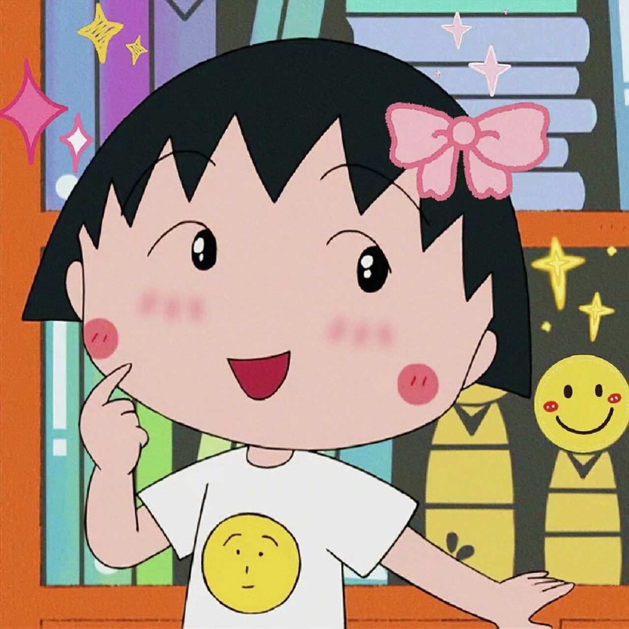 樱桃小丸子可爱头像-来一组 可爱的樱桃小丸子95 樱桃小丸子头像