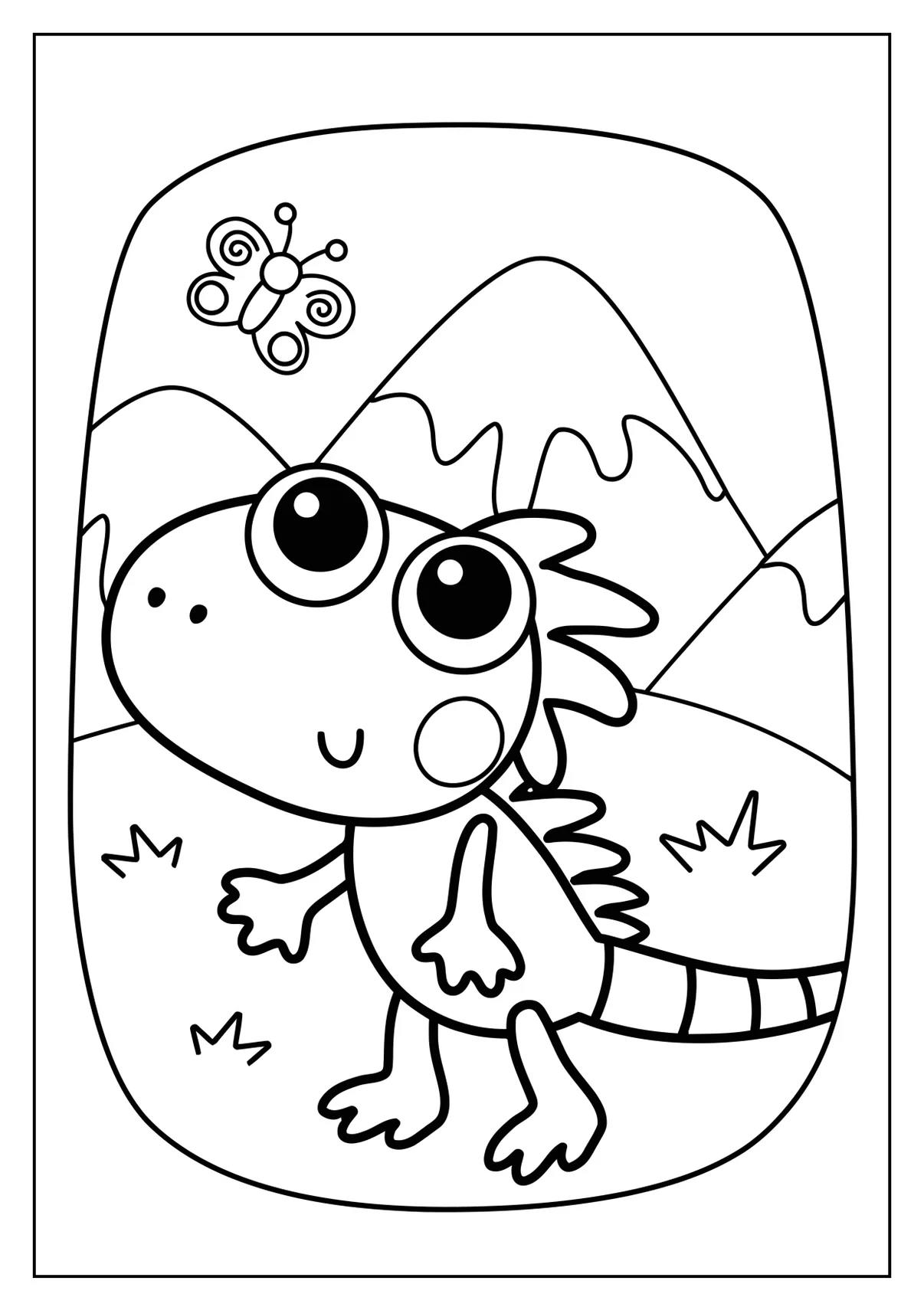 可爱的高清小动物线稿图 适合幼儿园涂色或临摹的可爱线稿图,喜欢的