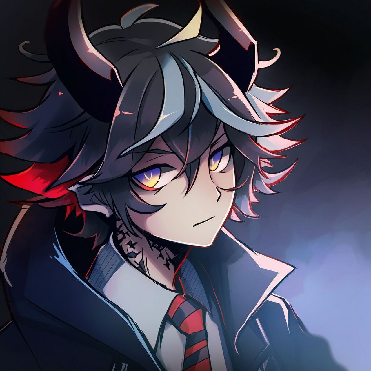 奇怪的动漫头像(德蒙&狼人)增加了 ai作图,nj生成,私用自取,禁止商用