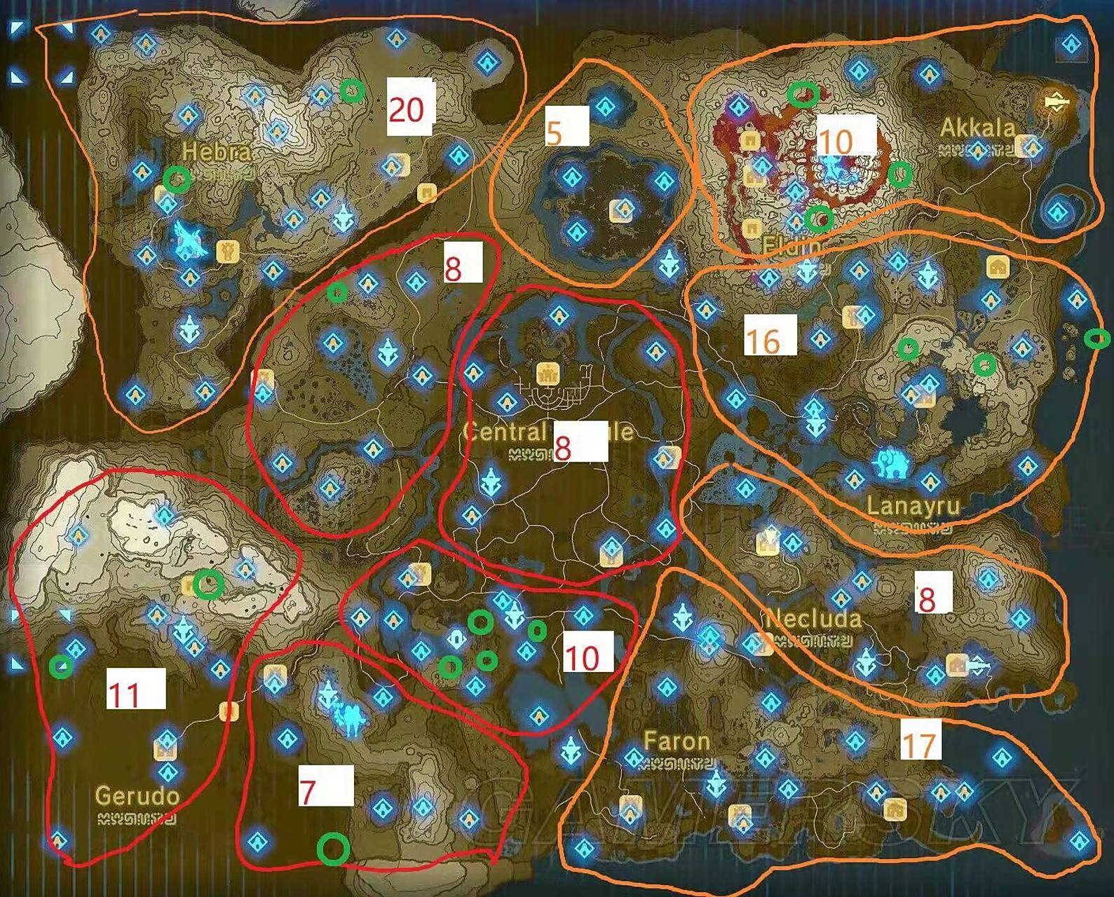 塞尔达神庙分享 里面包含了塞尔达的120个神庙,和英杰之诗的16个神庙.