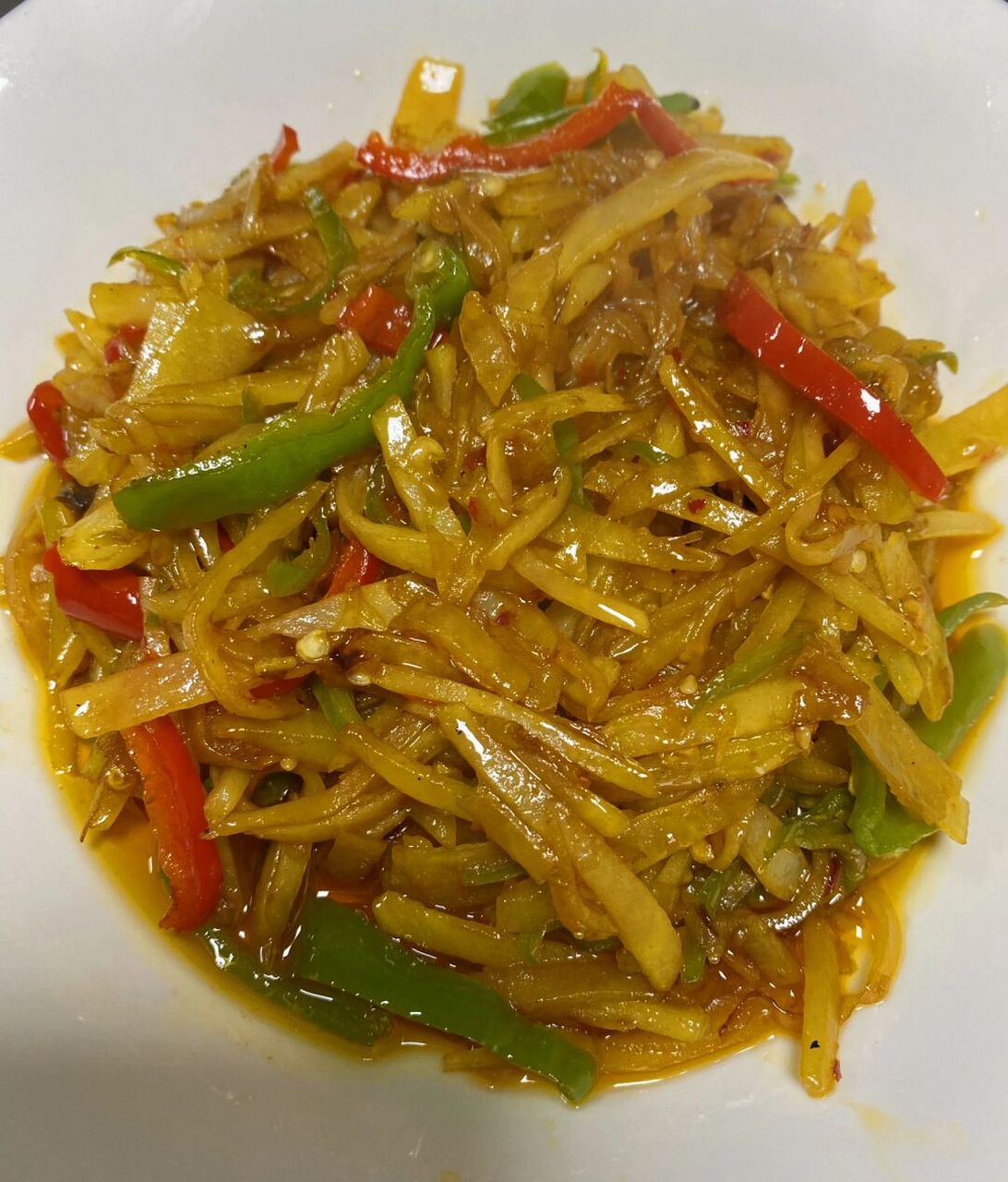 99双椒土豆丝99这是怎么也吃不腻的菜呀!