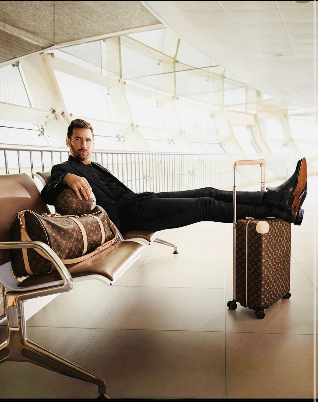 梅西气质拿捏了梅西最新lv广告大片   梅西最新lv广告大片,这气质妥妥