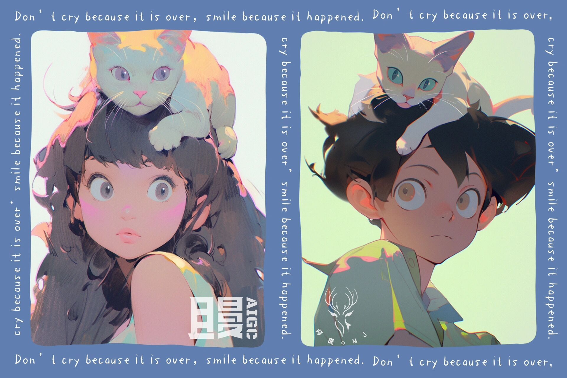 他和她和她的猫之头像篇 niji expressive风格头像 	 他和她 她和她的