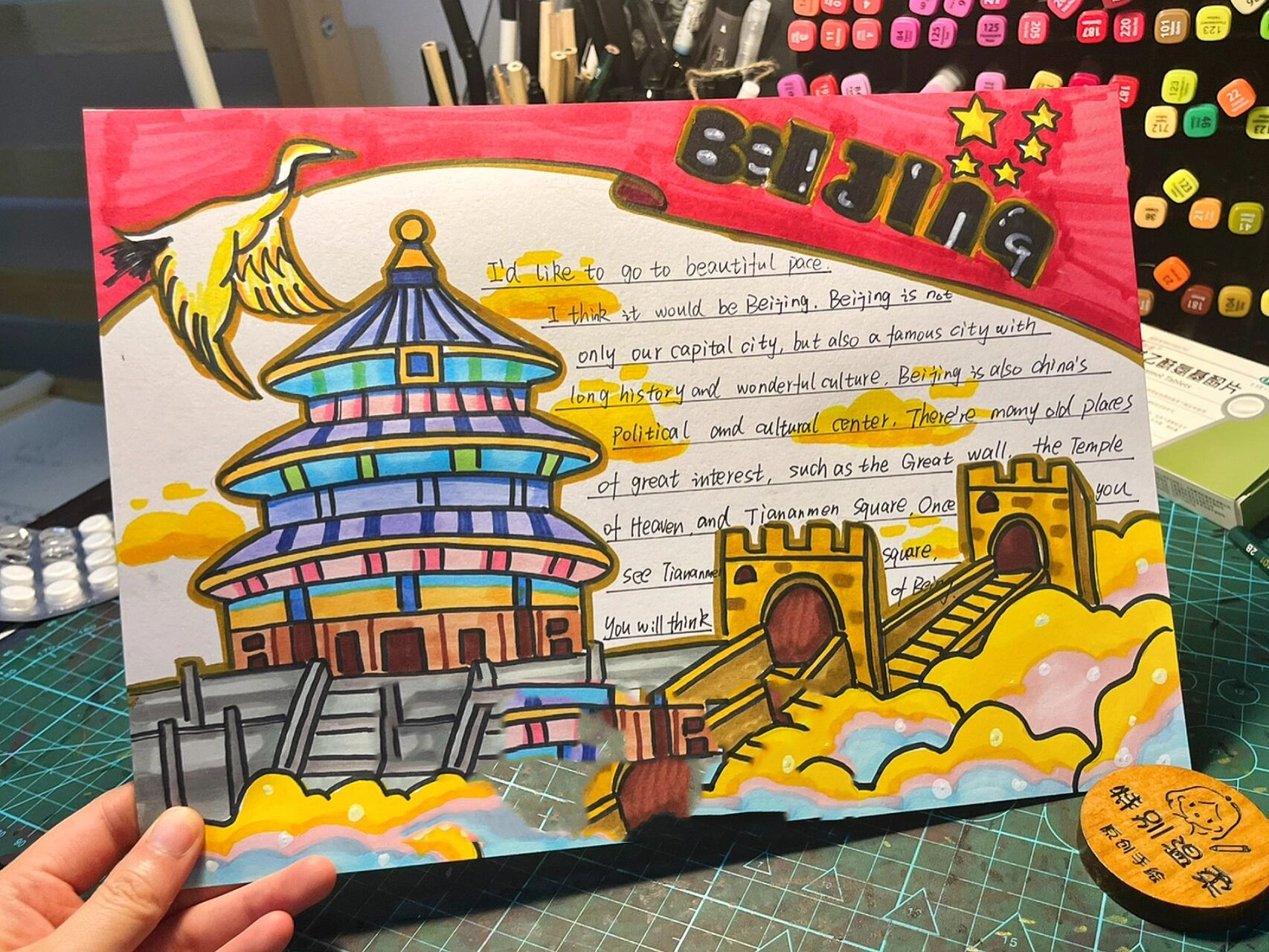 北京城市 英文手抄报