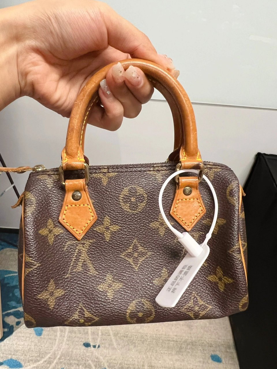 lv speedy mini全原 包身完好,老花无破损 植鞣革均匀蜜变 都是实拍怼