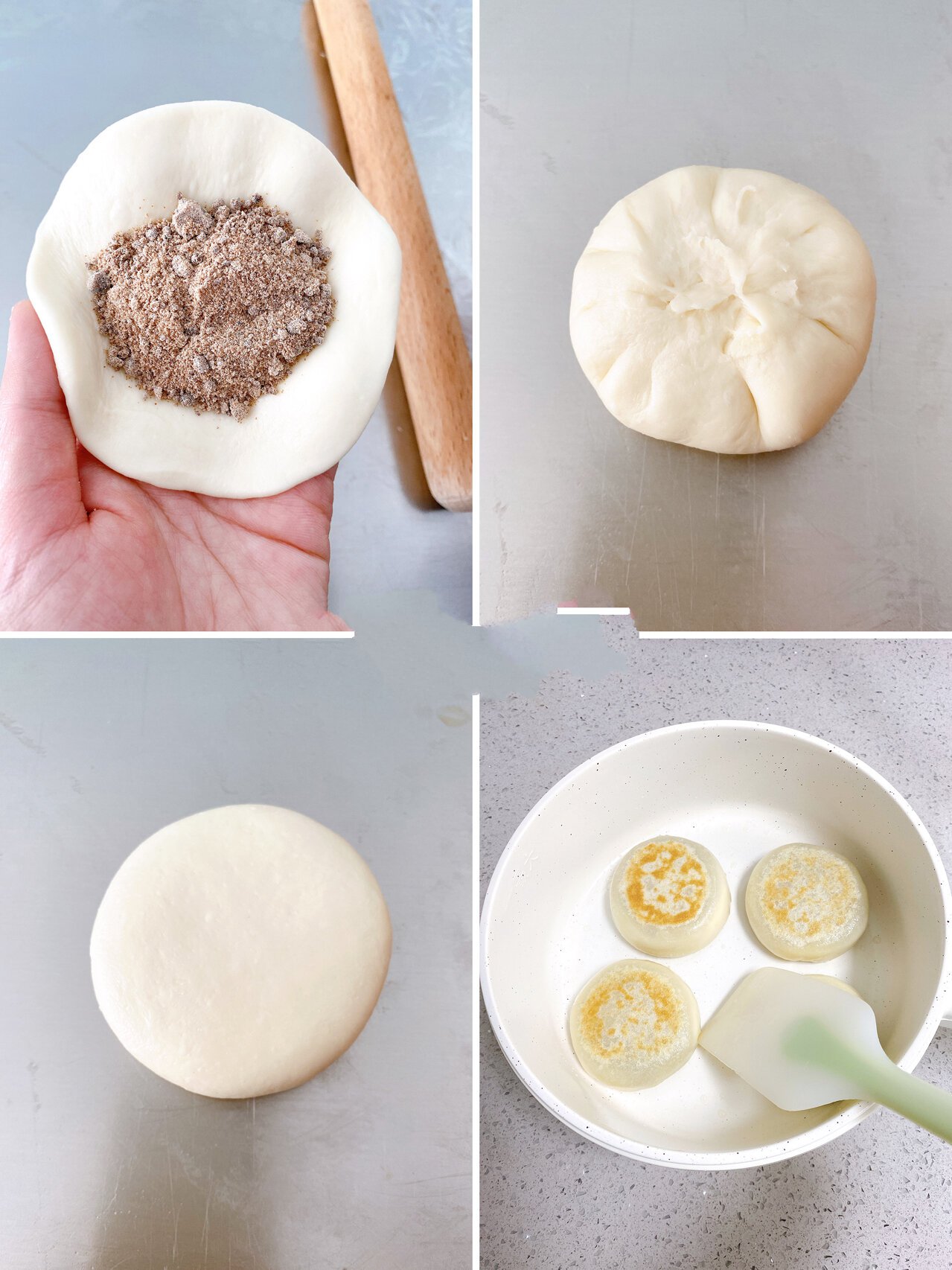 香甜的流心红糖饼 咬一口就流心哦 好吃到转圈圈,做法也非常简单快手