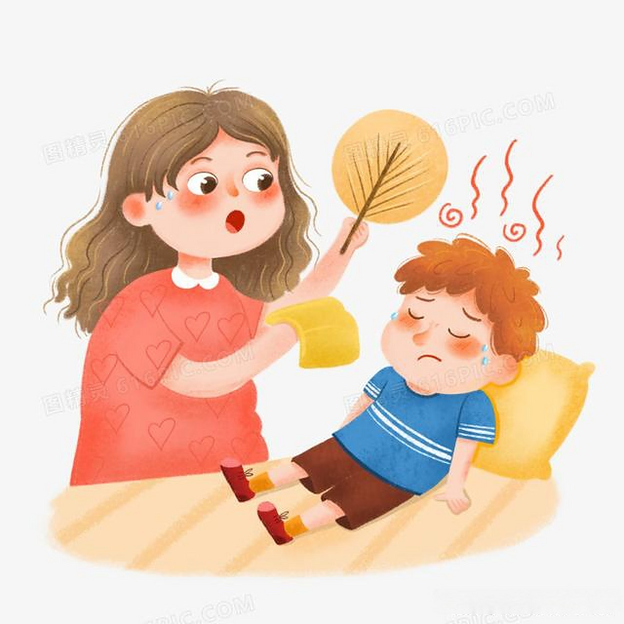 小时候的夏天,家里没有风扇, 妈妈就会拿着扇子给我扇风散热, 只记得