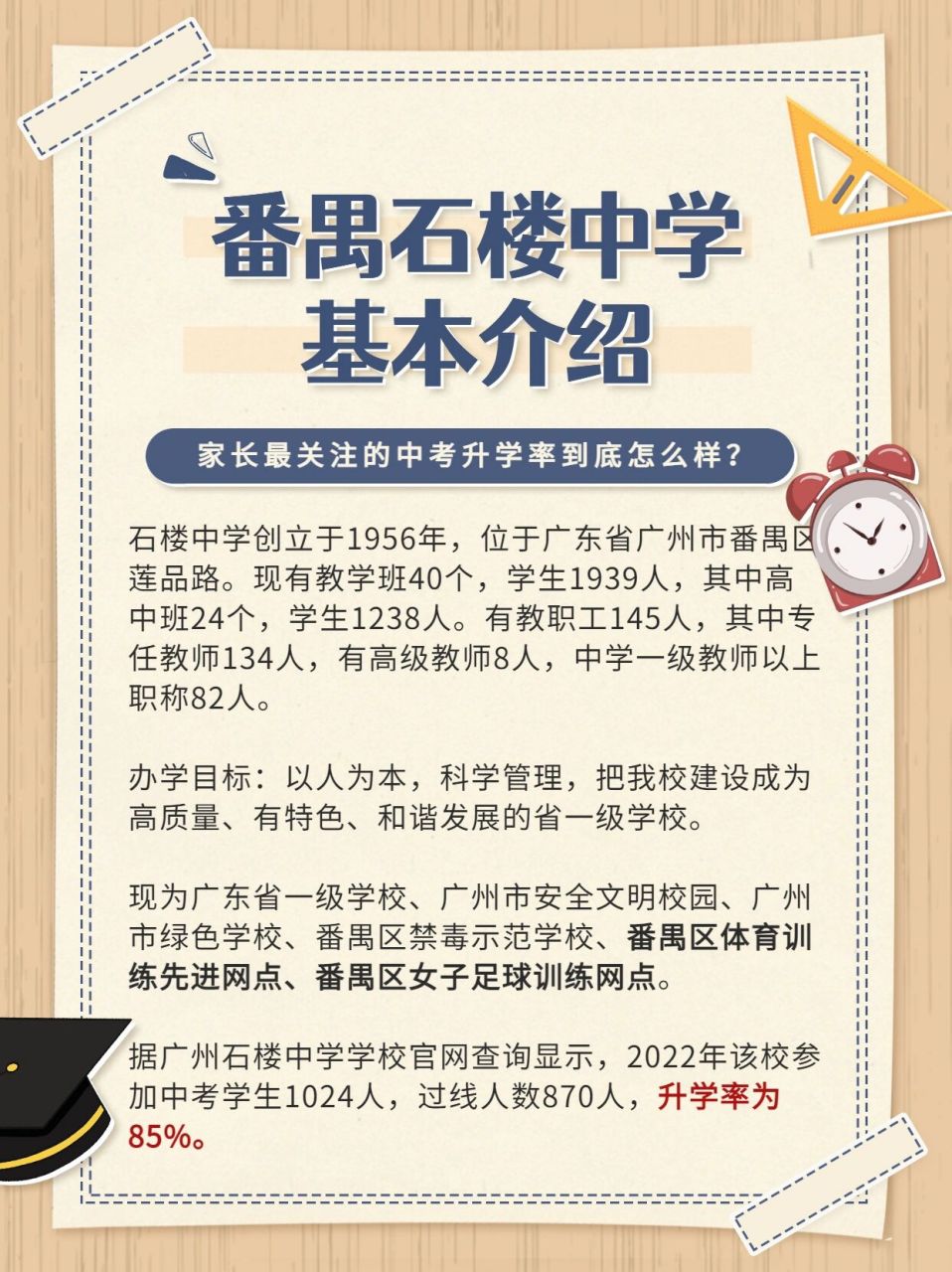 广州市番禺石楼中学图片