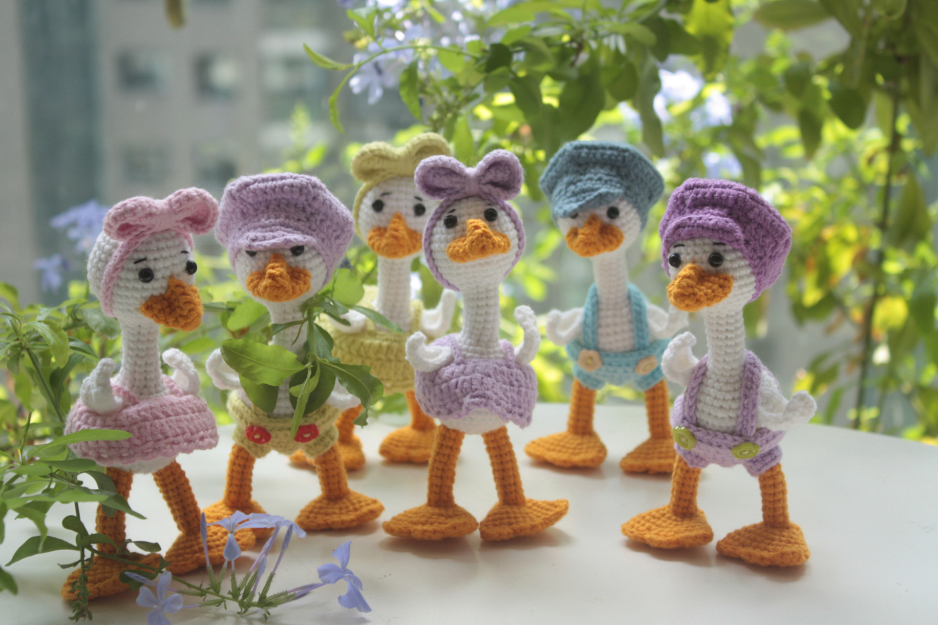 情侣款呆头鹅#钩针玩偶# #diy手工制作