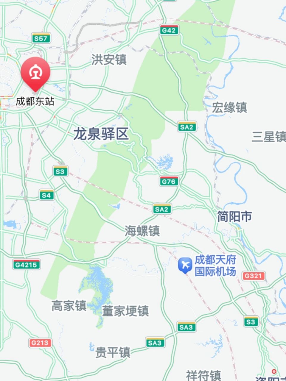 四川天府机场地图图片