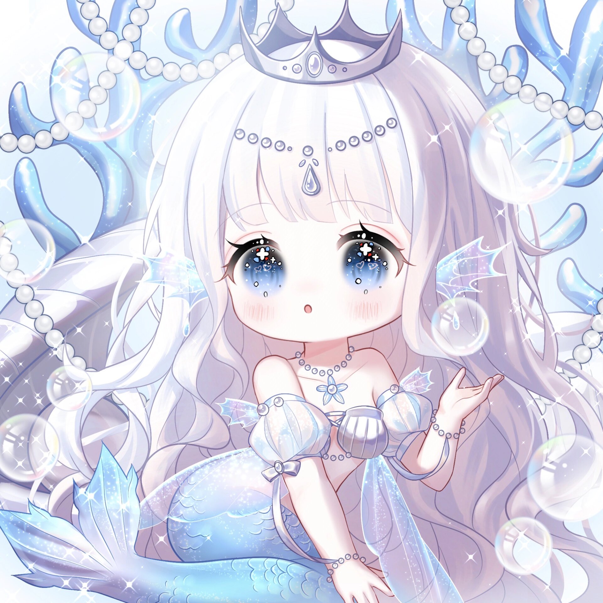 q版美人鱼可爱甜美头像