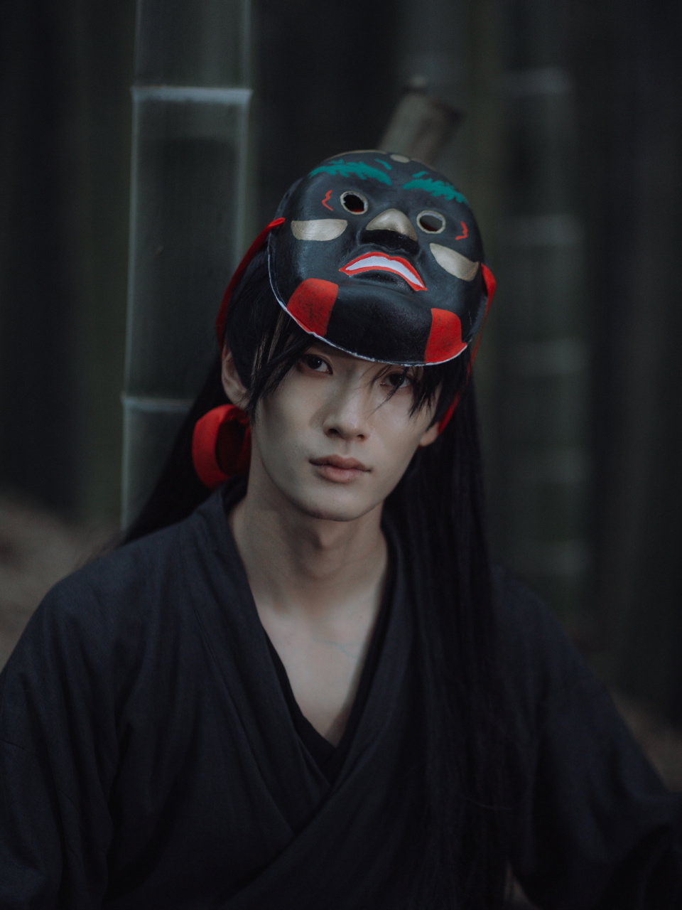 汉服初体验 国风武侠 竹林与面具 第一次穿上汉服,然后就彻底爱上了它